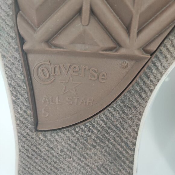 Converse Women's Chuck Taylor All Star Gray Canvas Shoes Size 7 - Picture 7 of 9